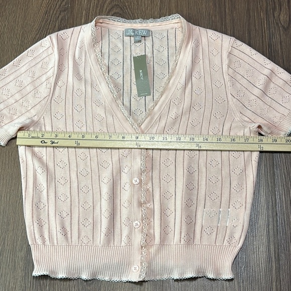 🔥🔥🔥J.Crew Light Pink Button-Up Cardigan Size: Medium🔥🔥🔥 - Picture 5 of 7